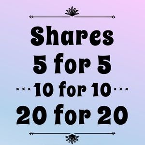 New Listing!! - MAX 20! Please comment when done!!